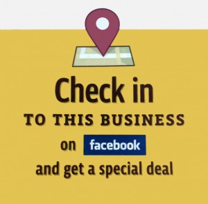 Facebook check in deals