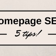 Homepage SEO 5 tips