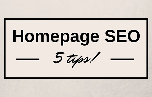 Homepage SEO 5 tips