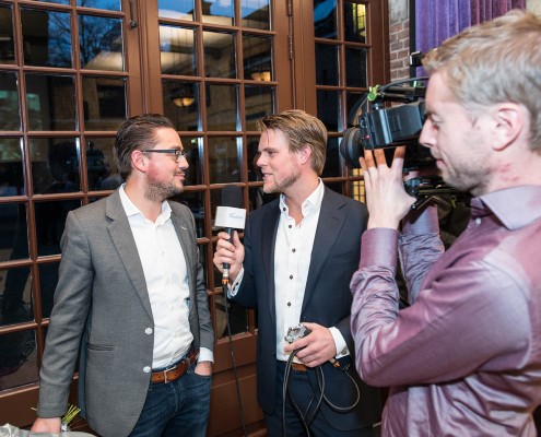 Interview Jelle Drijver en Floris Venneman na afloop Marktlink Nyenrode videoproductie
