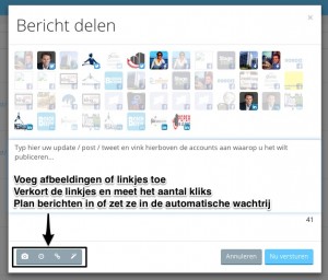 Op meerdere social media account publiceren vanuitt Skybird