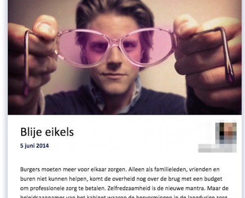 Blije eikels op site