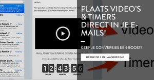 Plaats bewegende videos en timers in de emails die je stuurt